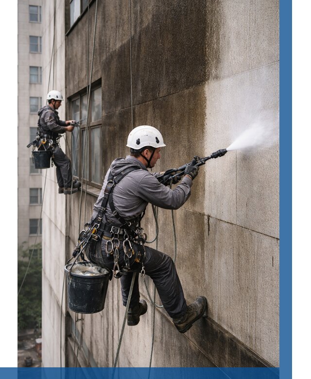 Очистка фасада от копоти в Лабинске от 268 р. | ВЫСОТНИК-Лбк