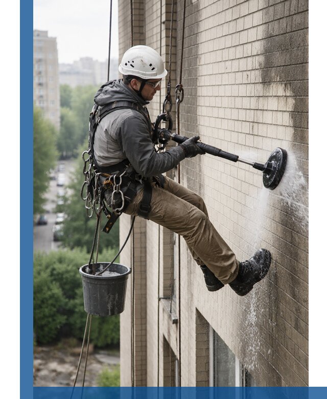 Очистка фасада от копоти в Лабинске профессионально и безопасно