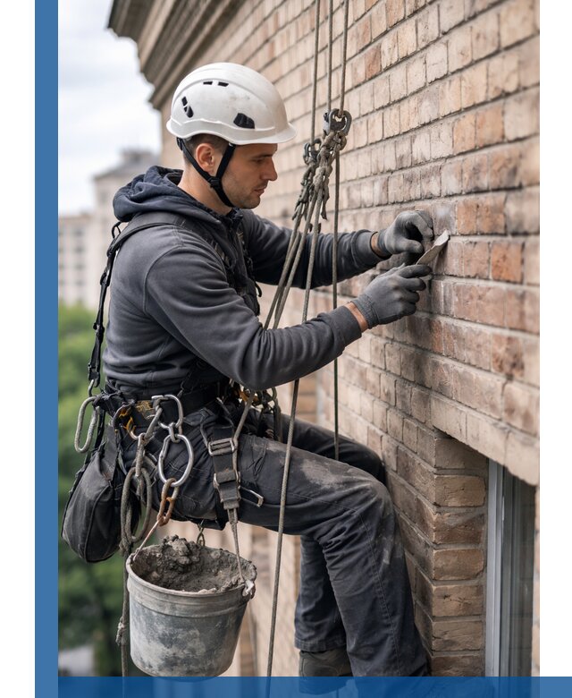 Качественный ремонт кирпичной кладки фасада в Лабинске с гарантией