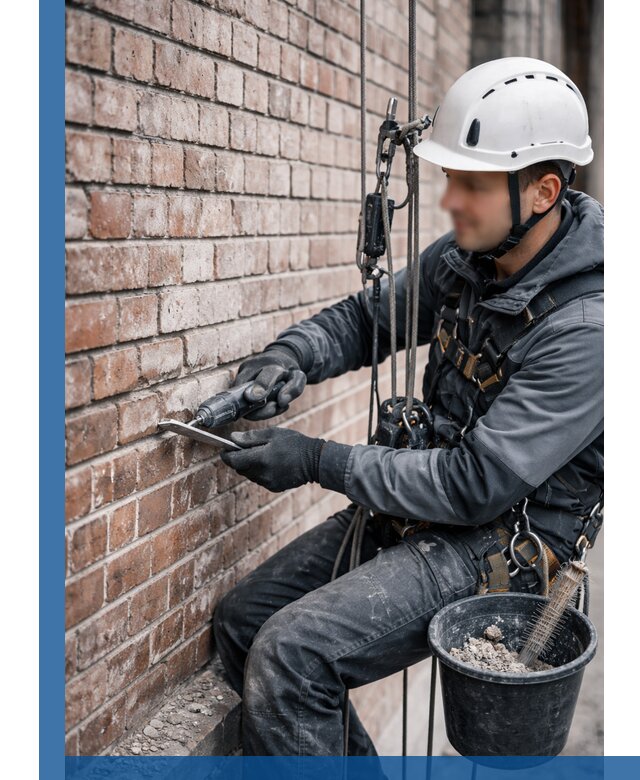 Расшивка кирпичных швов фасадов и стен, ремонт в Лабинске