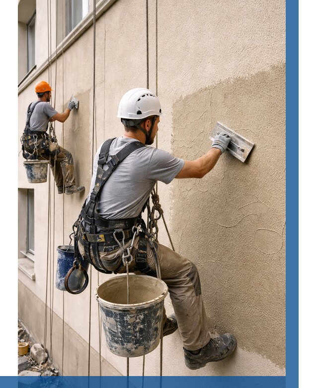 Декоративная штукатурка фасада в Лабинске от 1287 р. | ВЫСОТНИК-Лбк