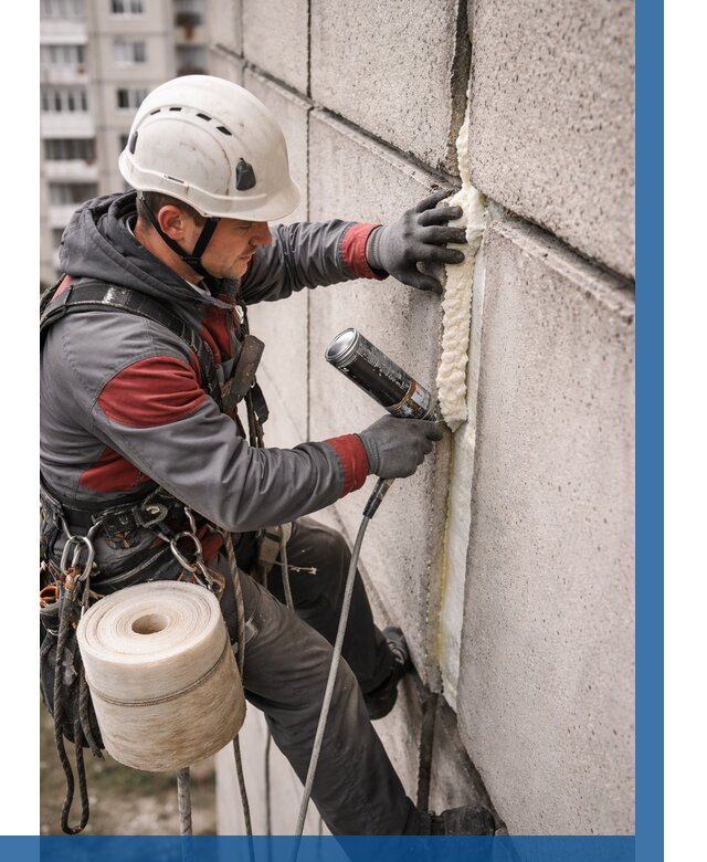 Утепление межпанельных швов в Лабинске от 751 р. | ВЫСОТНИК-Лбк