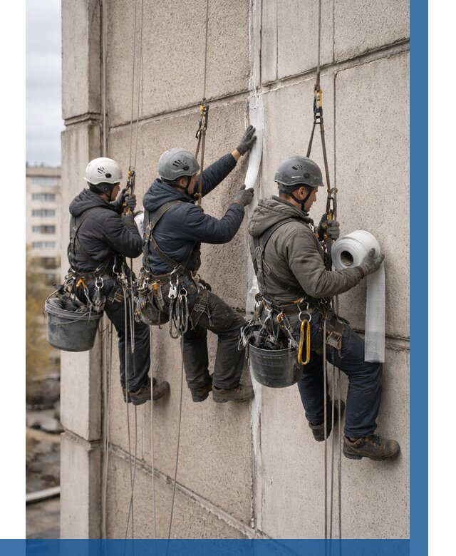 Ремонт межпанельных швов в Лабинске от 804 р. | ВЫСОТНИК-Лбк