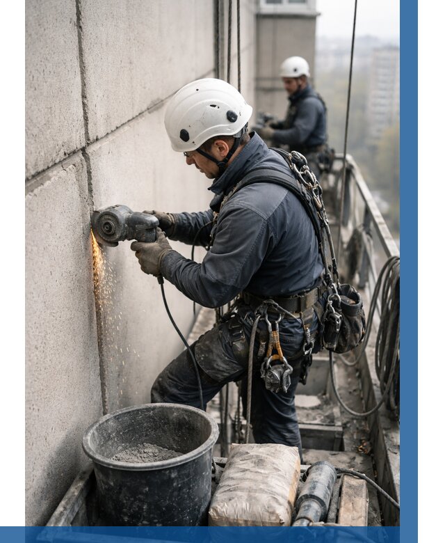 Штробление межпанельных швов в Лабинске от 1287 р. | ВЫСОТНИК-Лбк