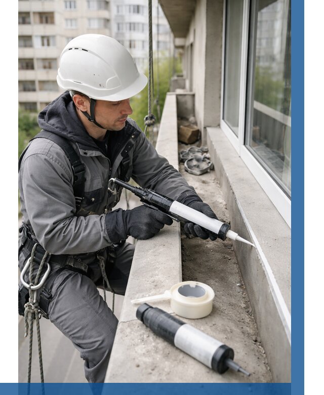 Герметизация швов лоджии в Лабинске от 4826 р. | ВЫСОТНИК-Лбк