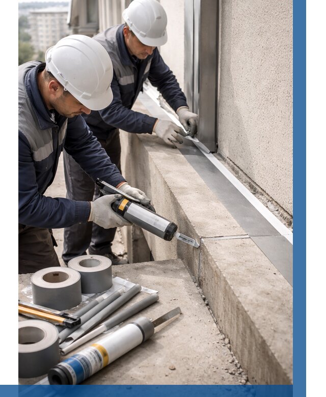 Герметизация примыкания балкона в Лабинске от 4826 р. | ВЫСОТНИК-Лбк