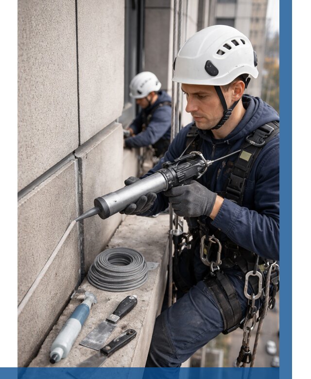 Герметизация деформационных швов фасада в Лабинске от 751 | ВЫСОТНИК-Лбк