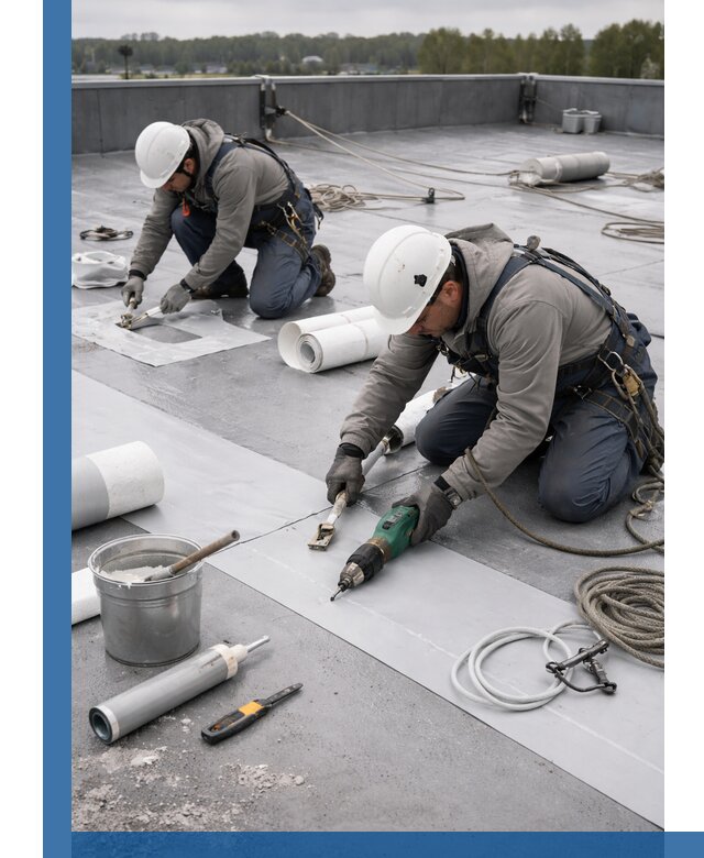 Ремонт мембранной кровли в Лабинске качественно и с гарантией