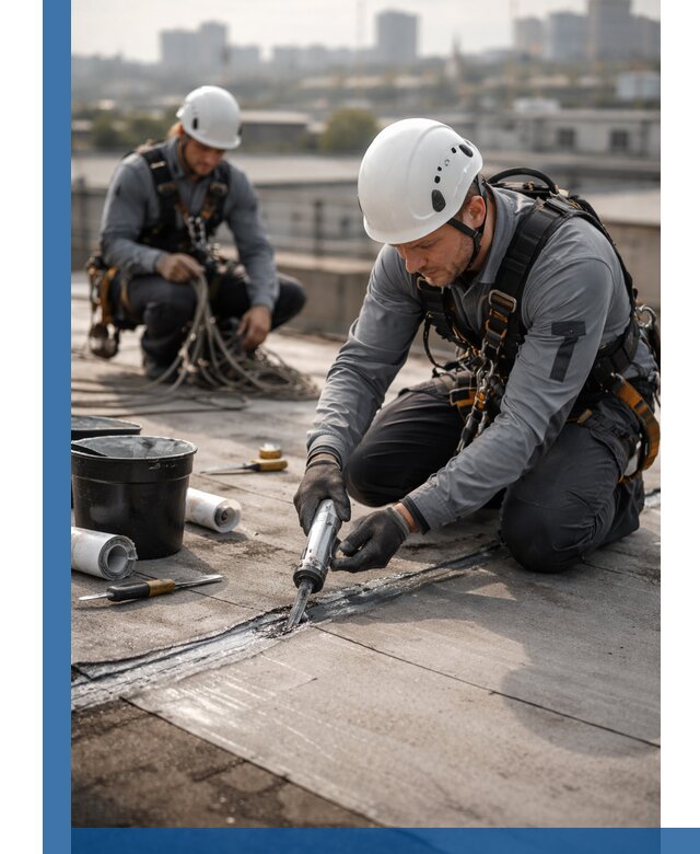 Аварийное и капитальное устранение протечек кровли в Лабинске