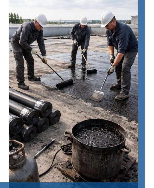 Гидроизоляция кровли мастикой в Лабинске от 643 р. | ВЫСОТНИК-Лбк