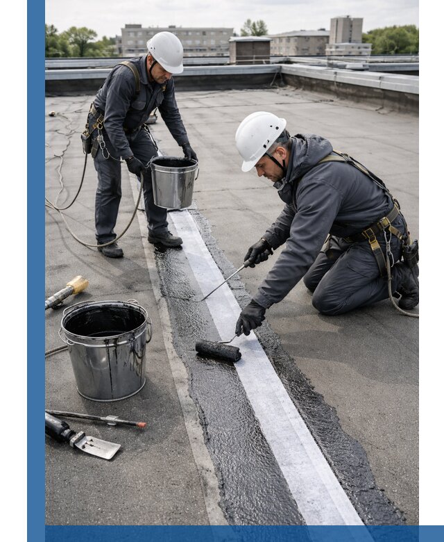 Гидроизоляция кровли мастикой в Лабинске надежная защита