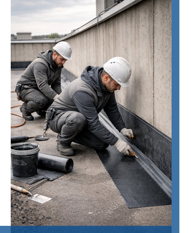 Гидроизоляция примыканий на кровле в Лабинске от 965 р. | ВЫСОТНИК-Лбк