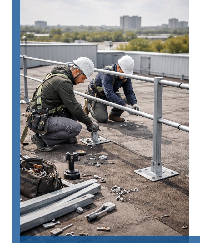 Монтаж кровельного ограждения в Лабинске под ключ с гарантией