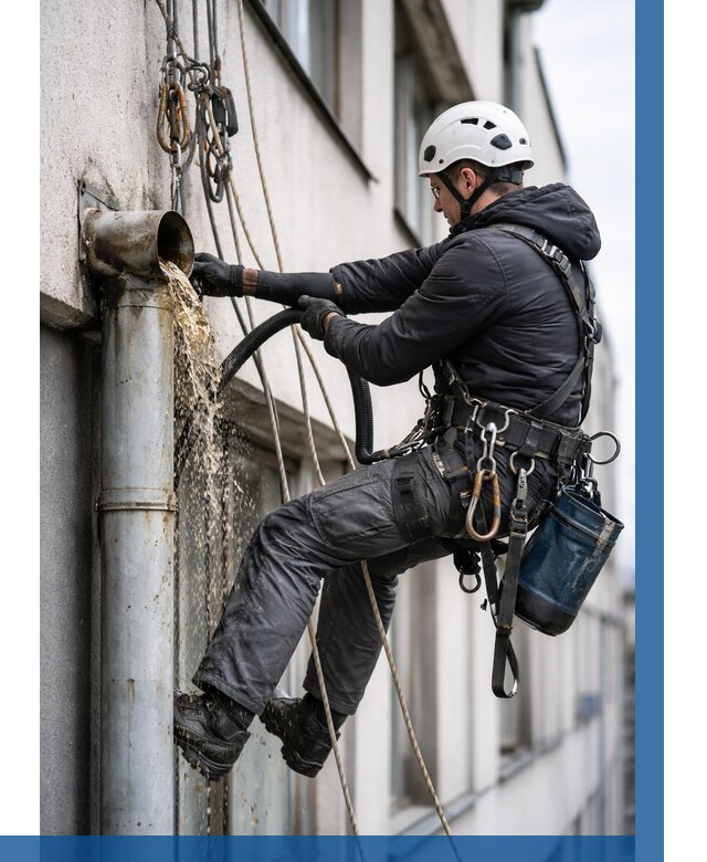 Прочистка водосточных труб в Лабинске от 3753 р. | ВЫСОТНИК-Лбк