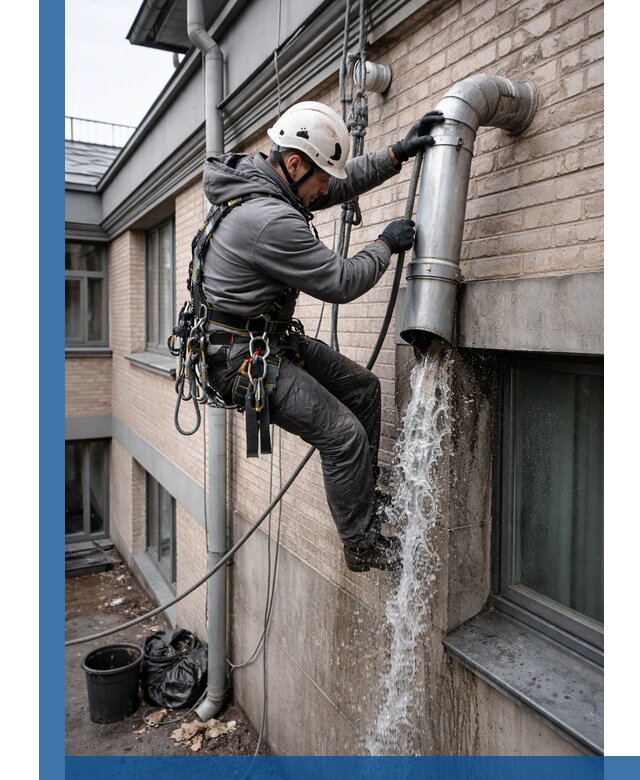 Профессиональная прочистка водосточных труб в Лабинске с гарантией