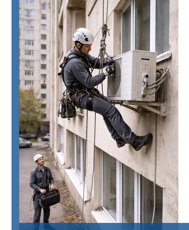 Демонтаж внешнего блока кондиционера в Лабинске профессионально