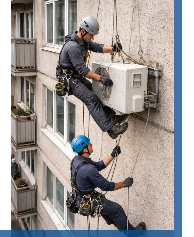 Перенос внешнего блока кондиционера в Лабинске от 9652 р.| ВЫСОТНИК-Лбк