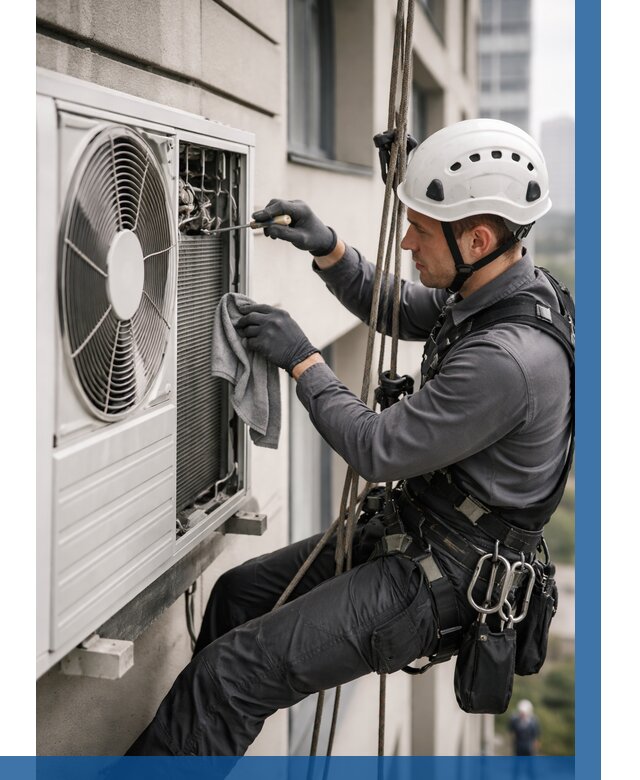 Обслуживание внешнего блока кондиционера в Лабинске от 2895 р.ВЫСОТНИК-Лбк