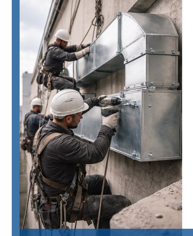 Профессиональный монтаж вентиляционных коробов в Лабинске под ключ