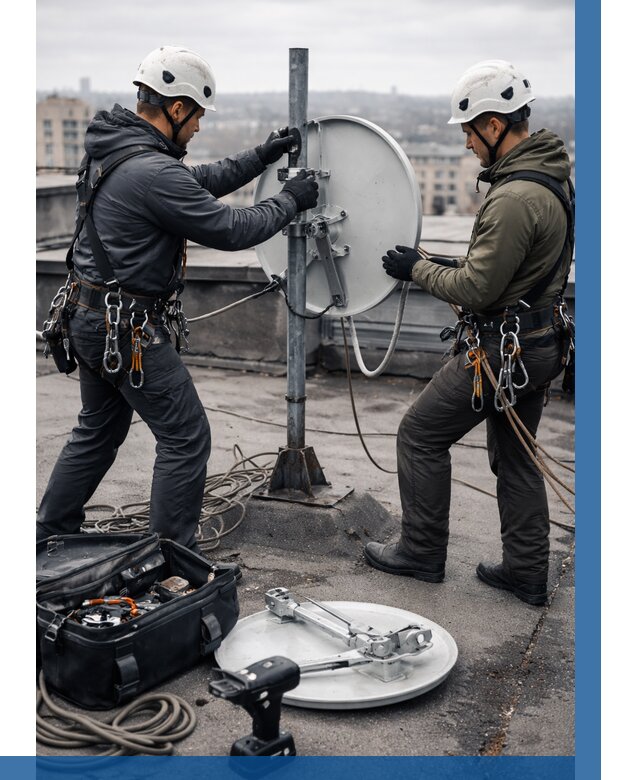 Демонтаж антенн на крыше в Лабинске от 4826 р. | ВЫСОТНИК-Лбк