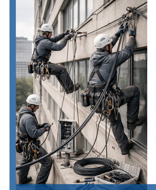 Прокладка оптоволоконного кабеля в Лабинске под ключ с тестированием