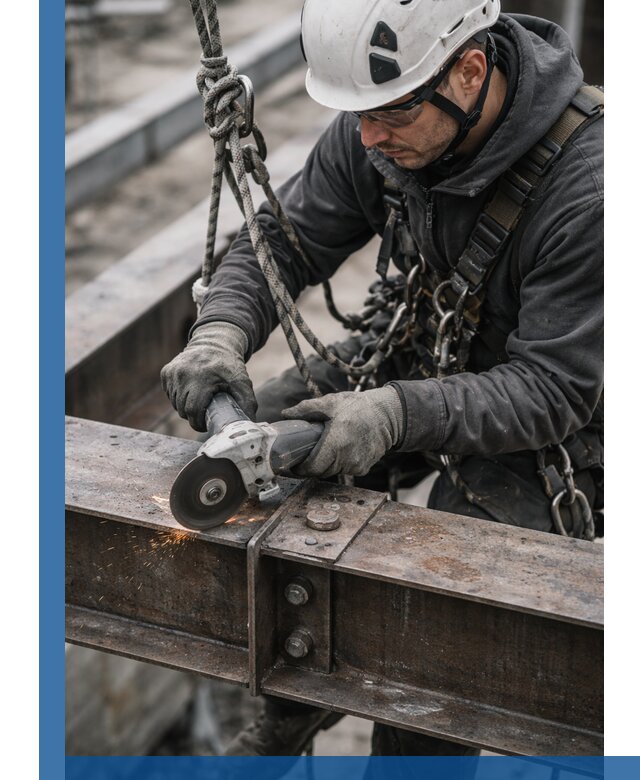 Резка металла на высоте в Лабинске для зданий и конструкций