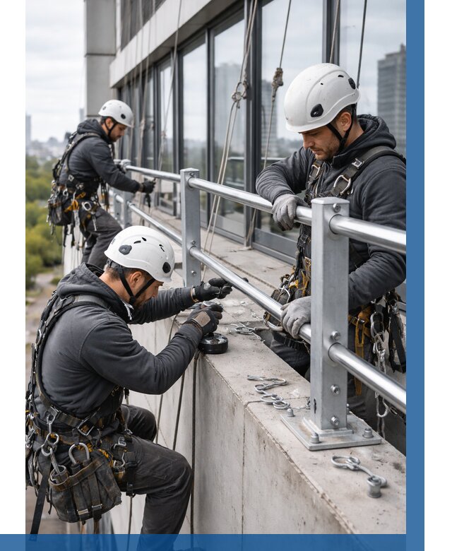 Монтаж ограждений на высоте в Лабинске, от 1287 р. | ВЫСОТНИК-Лбк