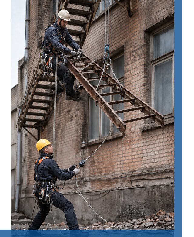 Демонтаж пожарной лестницы в Лабинске от 12869 р. | ВЫСОТНИК-Лбк