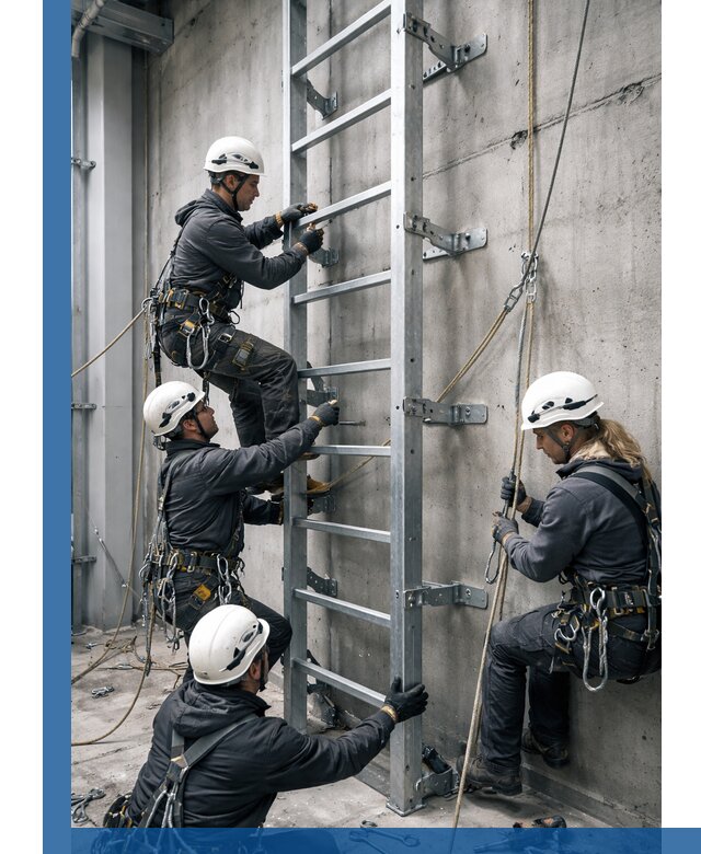 Монтаж металлических лестниц в Лабинске под ключ со гарантией