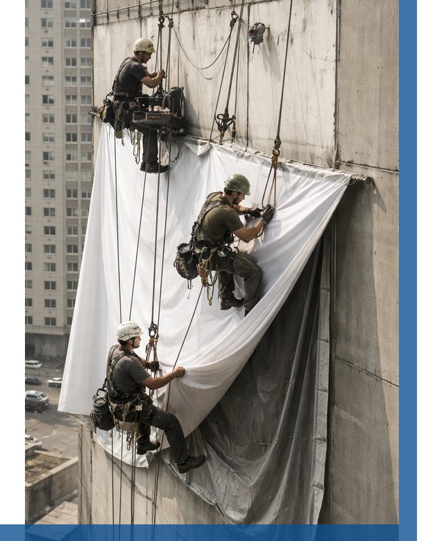 Замена баннерного полотна в Лабинске от 6971 р. | ВЫСОТНИК-Лбк—заказать