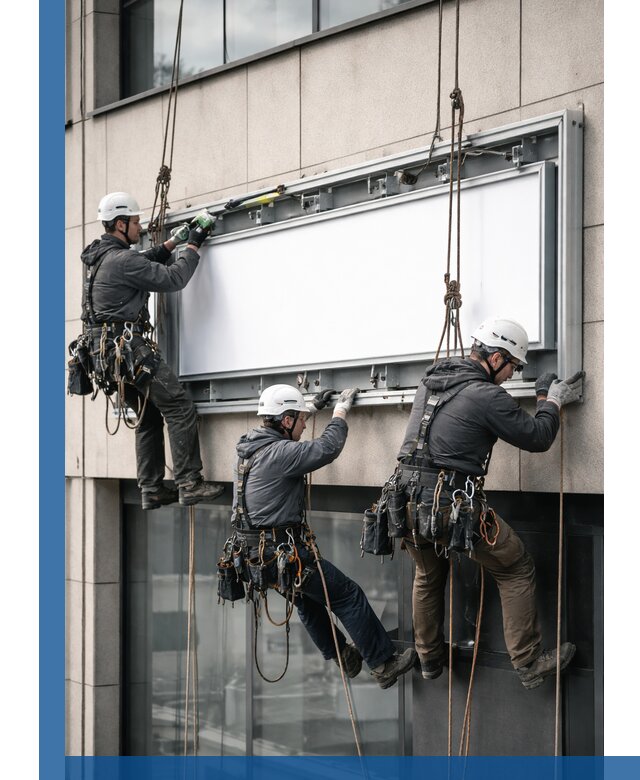 Профессиональный монтаж светового короба под ключ в Лабинске