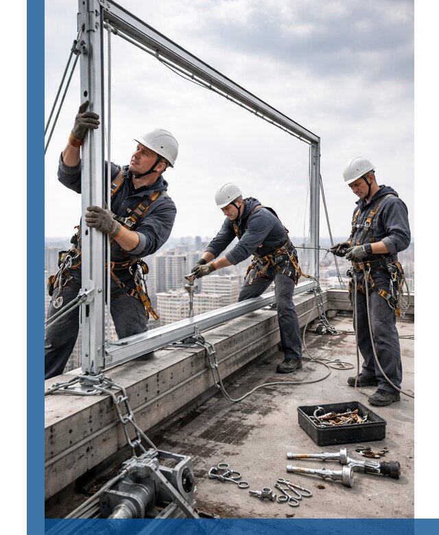 Монтаж крышных рекламных конструкций под ключ в Лабинске