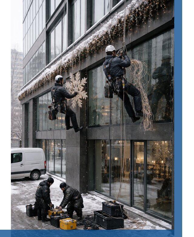 Демонтаж новогоднего оформления в Лабинске от 5898 р. | ВЫСОТНИК-Лбк