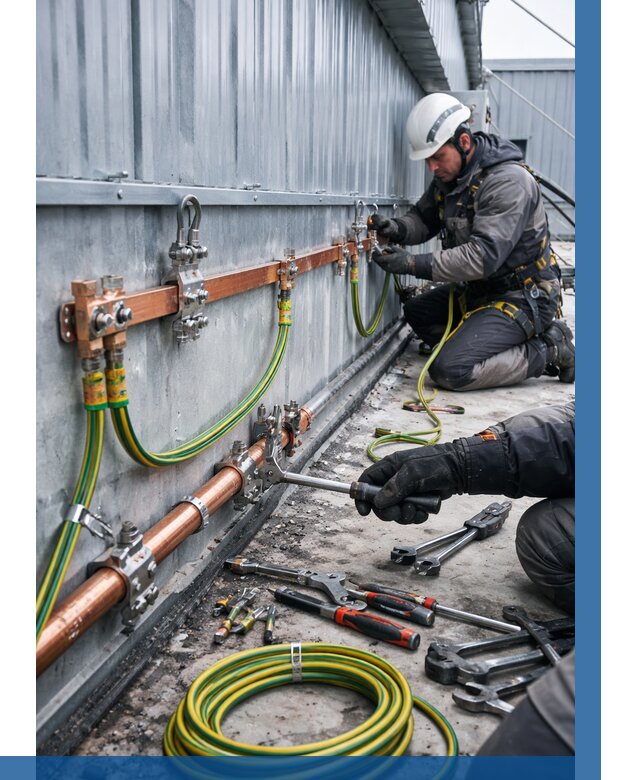 Монтаж заземления здания в Лабинске от 26810 р. | ВЫСОТНИК-Лбк