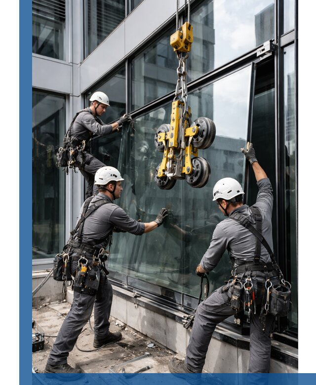 Структурное остекление фасадов в Лабинске монтаж и обслуживание