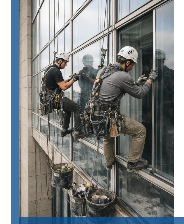 Ремонт витражных конструкций и фасадного остекления в Лабинске