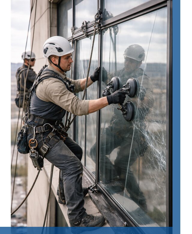 Замена стекла в витраже в Лабинске под ключ от 9115 р. | ВЫСОТНИК-Лбк