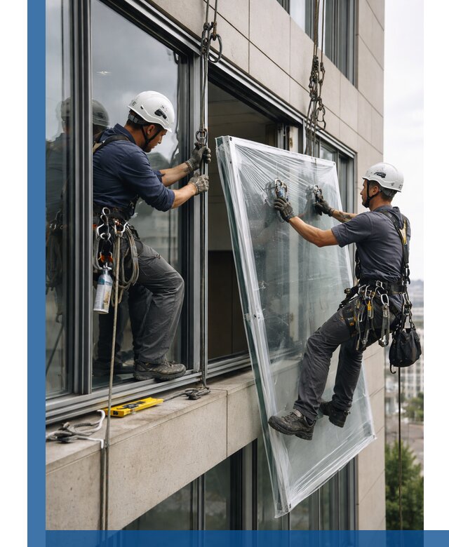 Профессиональная замена стекла в витраже в Лабинске с гарантией