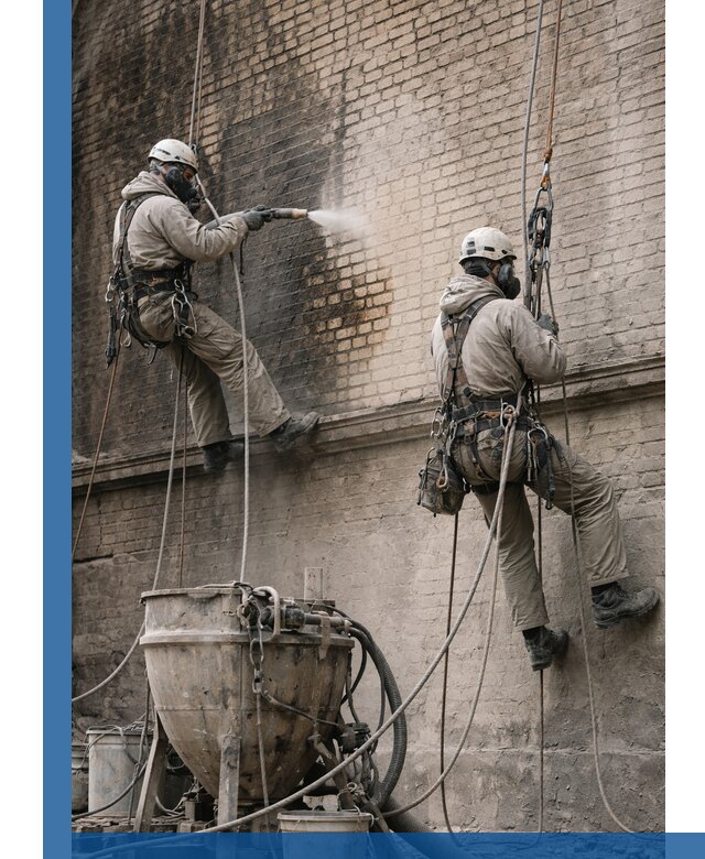 Пескоструйная очистка фасадов в Лабинске профессионально