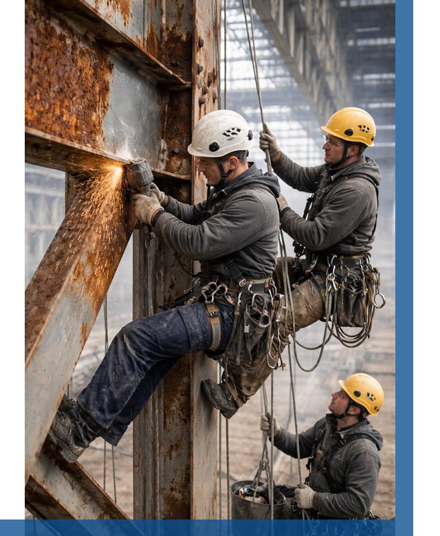 Зачистка металла от ржавчины в Лабинске от 375 р. | ВЫСОТНИК-Лбк