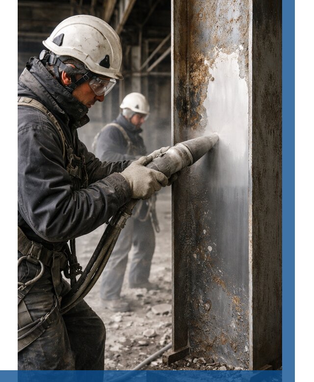 Удаление старой краски с металла в Лабинске от 483 р. | ВЫСОТНИК-Лбк