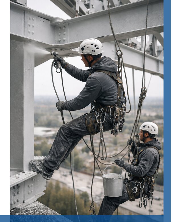 Покраска металлоконструкций на высоте в Лабинске 375 р |ВЫСОТНИК-Лбк