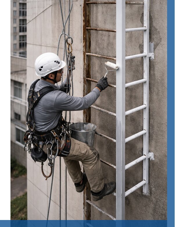 Покраска пожарных лестниц в Лабинске от 4826 р. | ВЫСОТНИК-Лбк