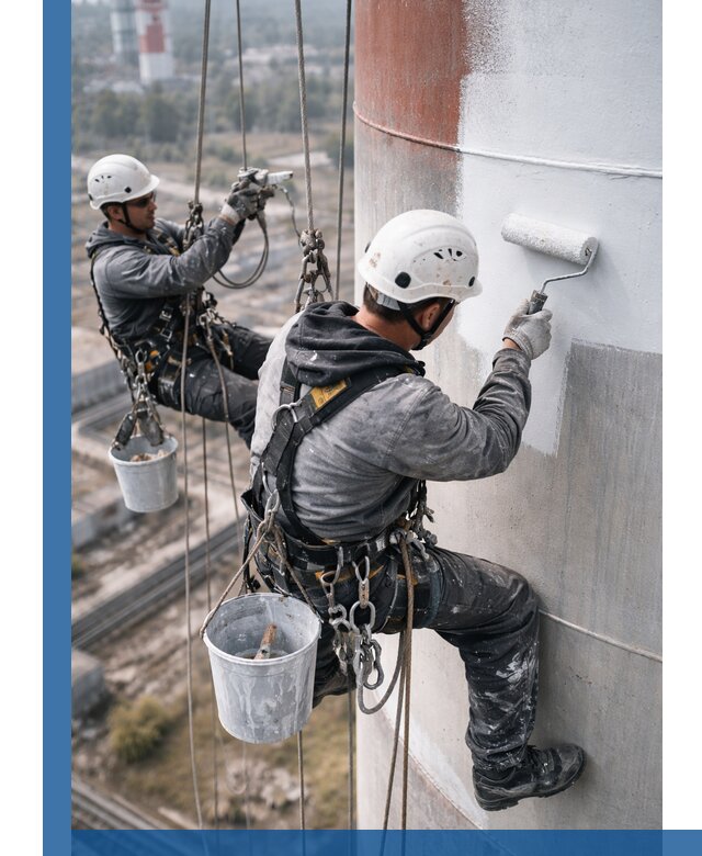 Покраска дымовых труб в Лабинске: антикоррозийная защита и восстановление