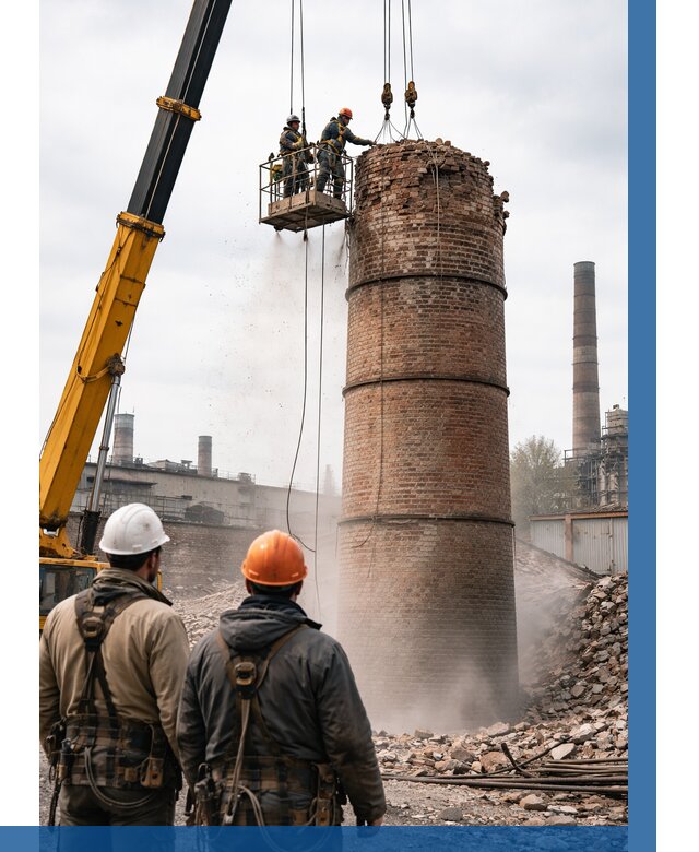 Демонтаж дымовой трубы в Лабинске от 96516 р. | ВЫСОТНИК-Лбк, смета