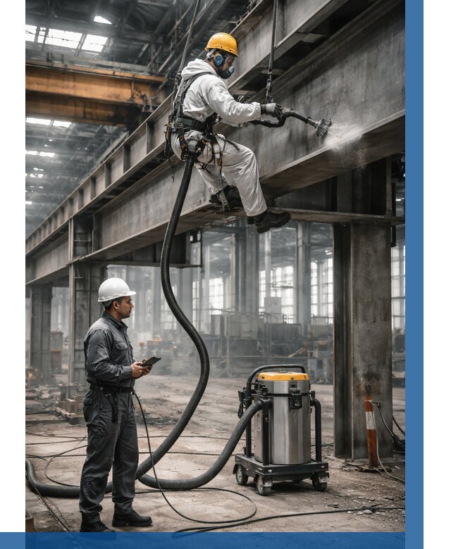 Обеспыливание конструкций в цехе в Лабинске от 4504 р. | ВЫСОТНИК-Лбк