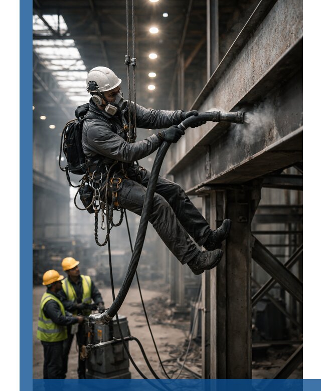 Обеспыливание конструкций в цехах промышленного производства в Лабинске