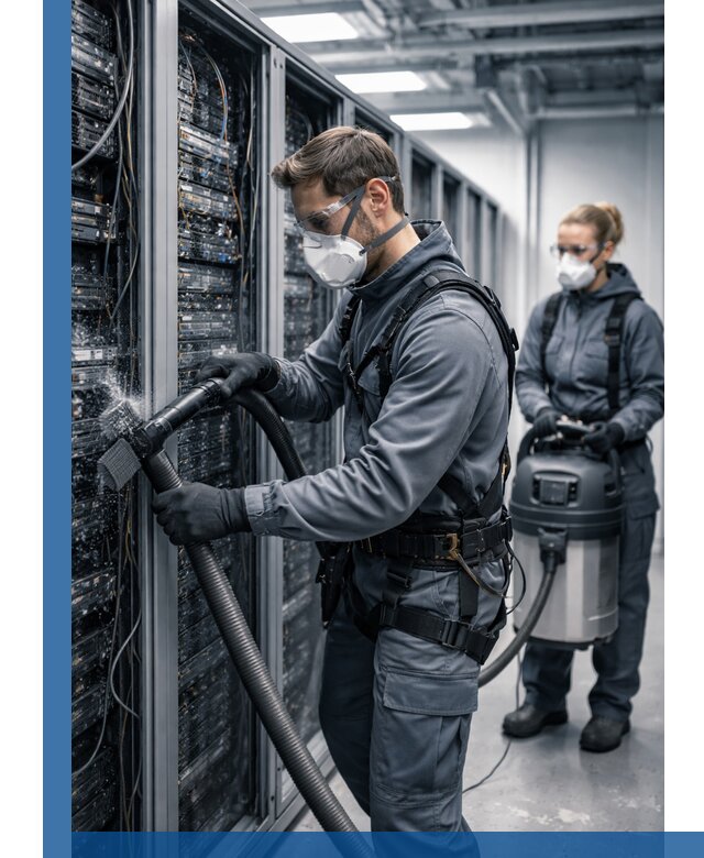 Обеспыливание серверной комнаты в Лабинске, профессиональная очистка