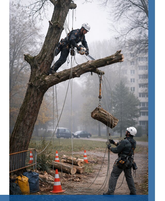 Удаление аварийных деревьев в Лабинске от 16086 р. | ВЫСОТНИК-Лбк